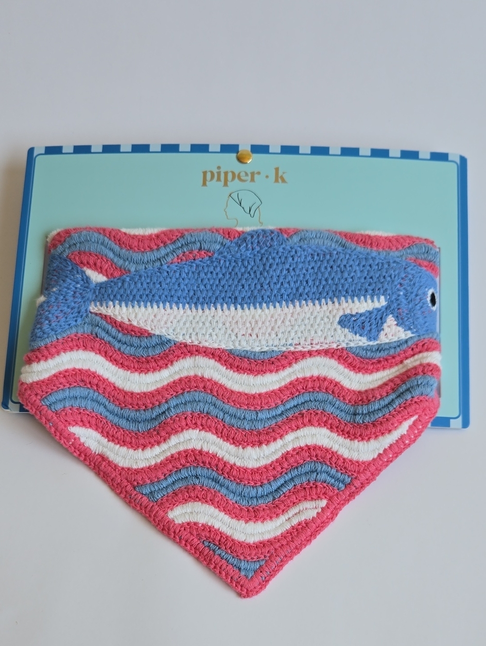Piper K Crochet Fish Hair Bandana NEW